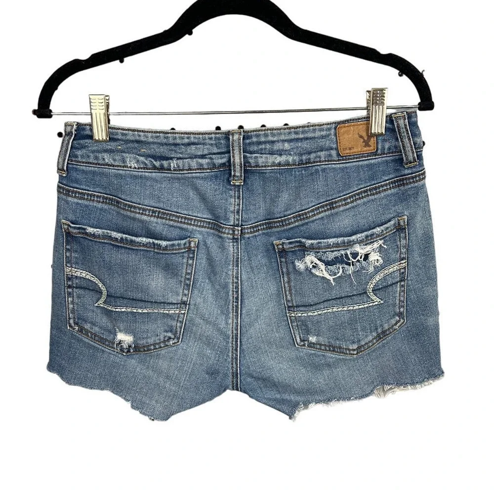 American Eagle Tomgirl Cutoff Denim Shorts Size 4